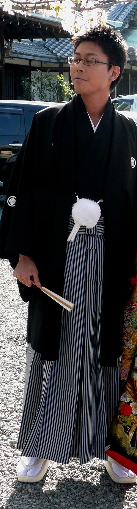 男士羽织袴，真人穿着参考，不是本店成片