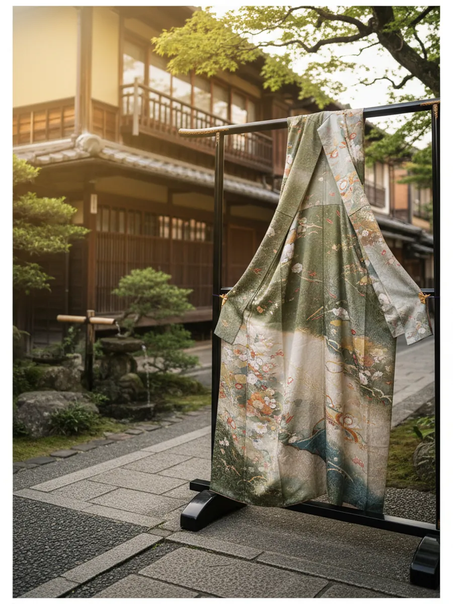 自然风格女士和服